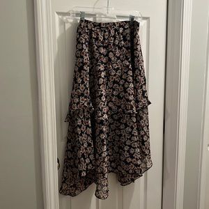 LOFT factory midi asymmetric skirt
